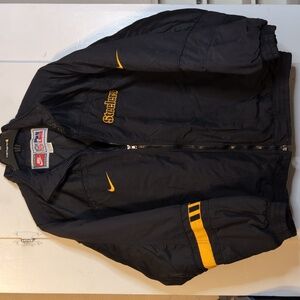 Vint. 90s Nike NFL Proline Pittsburgh Steelers insulated windbreaker mens XXL